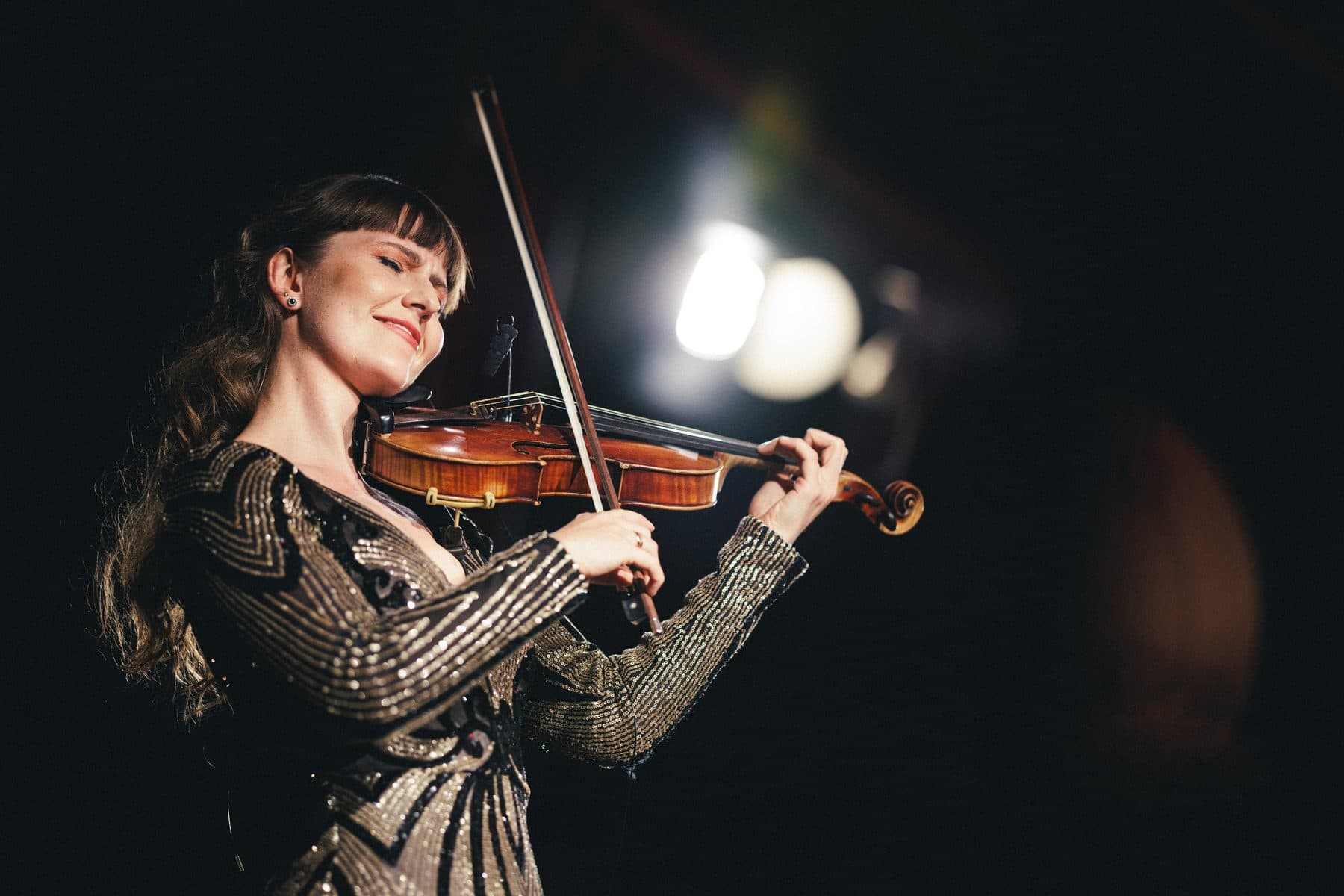 Actuación de violín en solitario